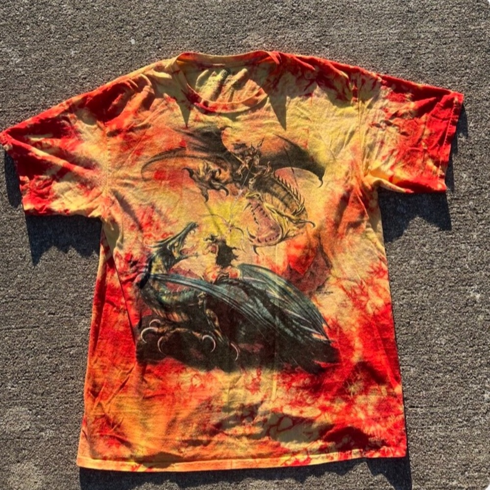 The Mountain 90s Dragon Tie Dye Tshirt